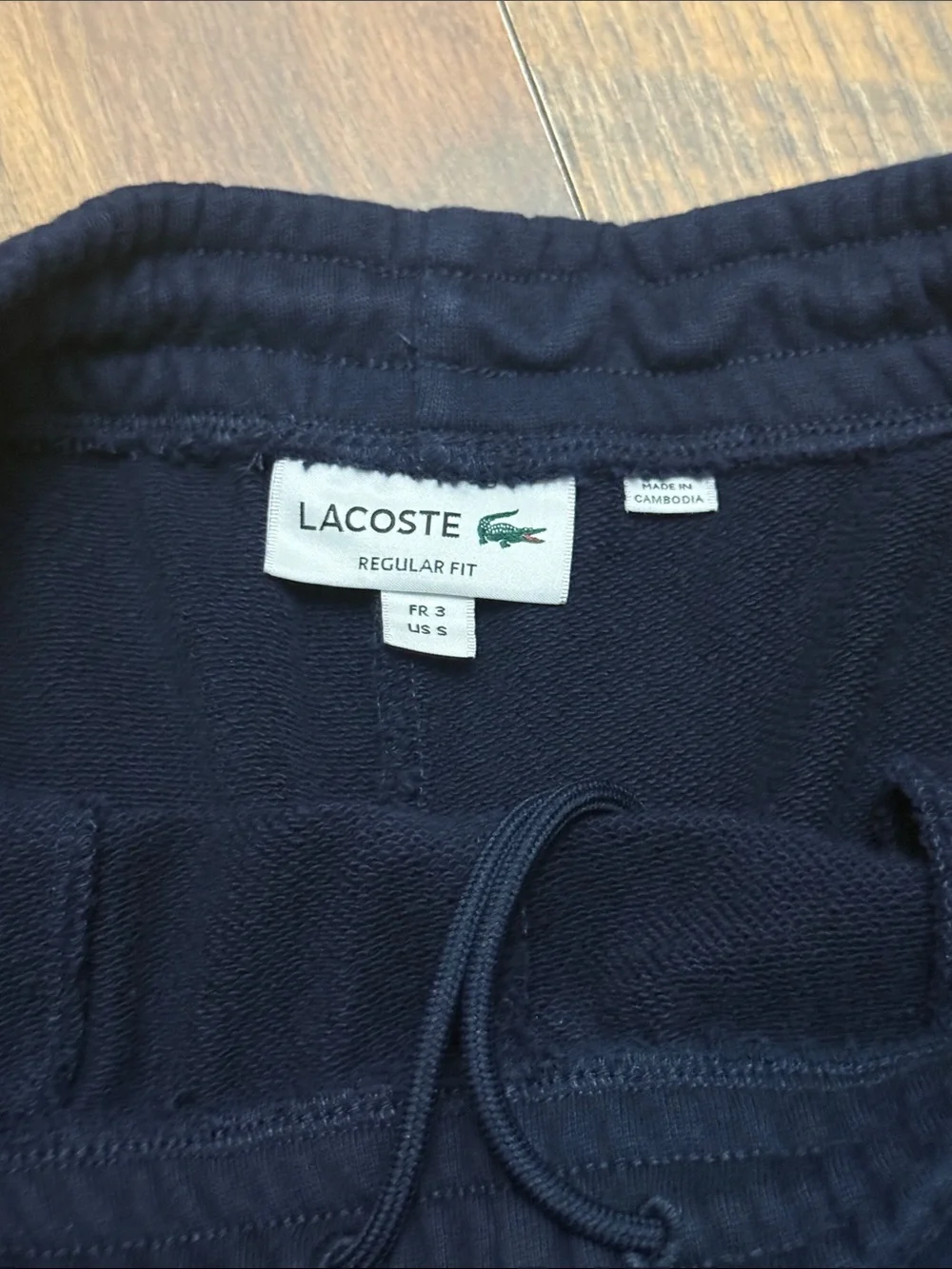 Lacoste 1927 Logo French Terry Sweat Shorts Navy Regular Fit Men’s S